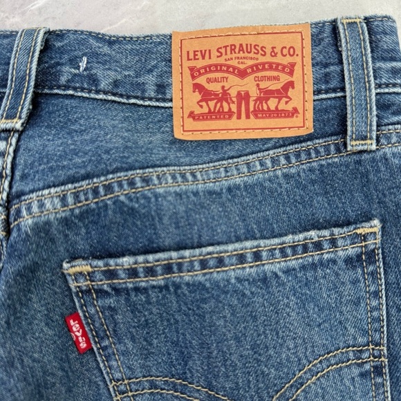 Women’s Levi’s Low Pro Straight 90s Distressed Jeans Size 25 - Picture 12 of 16